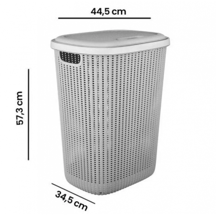 Корзина для белья 57л  Gondol Plastik