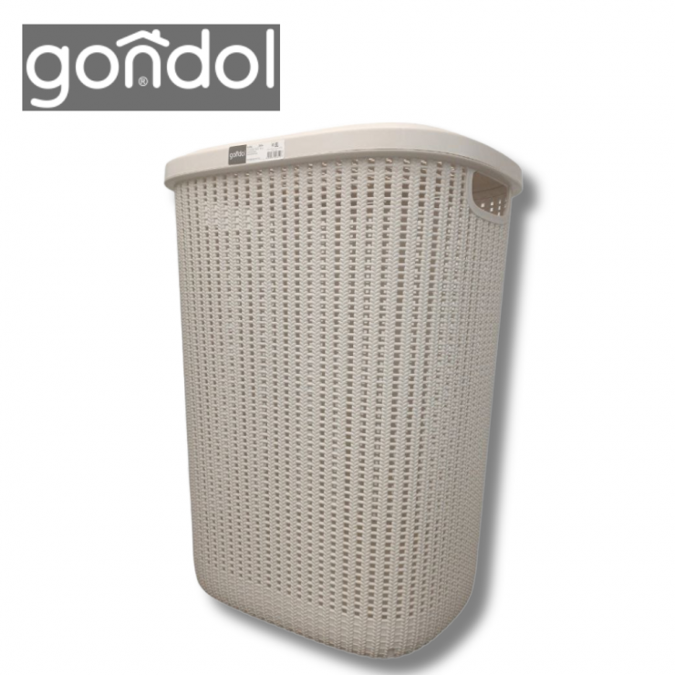 Корзина для белья 57л  Gondol Plastik