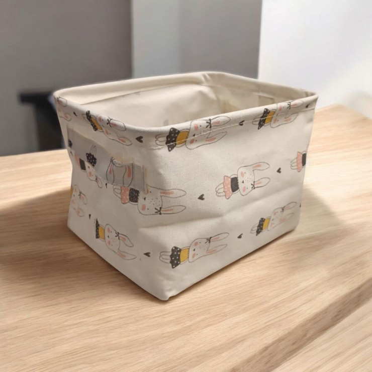 Корзина тканевая с ручками 20x16x12 см