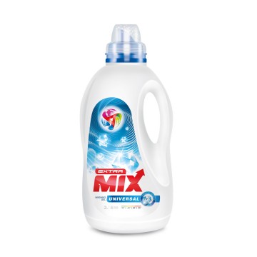 Gel de spălat Extra Mix Universal 2 L pentru rufe albe si colorate Gel de spălat Extra Mix Universal 2 L pentru rufe albe si colorate