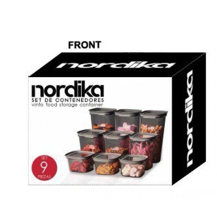 Caserole vacuum Nordica Gondol set 9 buc