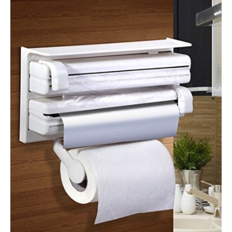 Dispenser de bucatarie pentru folie si prosop de bucatarie