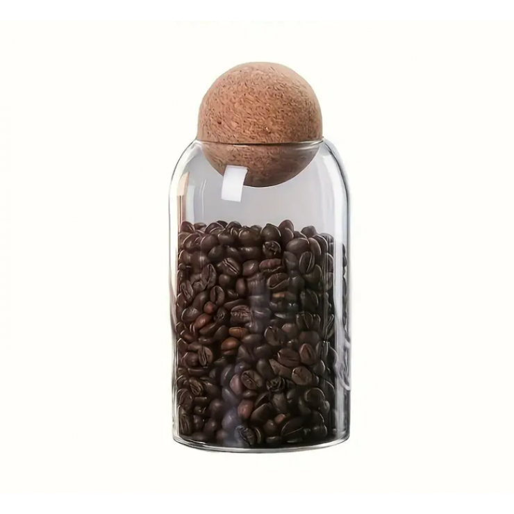 Банка стеклянная с крышкой-шаром 9x15см (800ml)