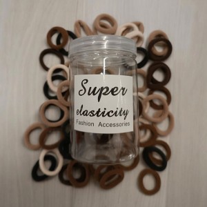 Резинки для волос бесшовные 50 шт, в баночке Резинки для волос бесшовные 50 шт, в баночке
