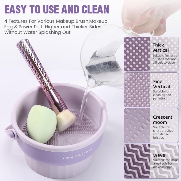 Сушилка-ванночка для кистей Makeup cleaning box
