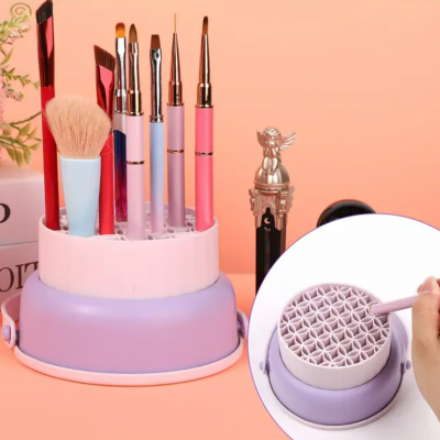 Сушилка-ванночка для кистей Makeup cleaning box