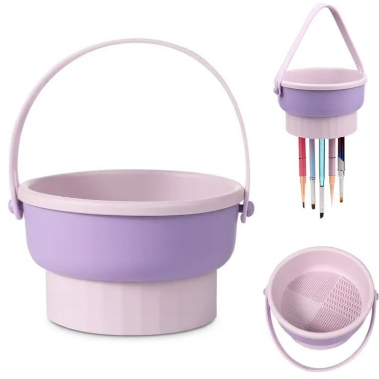 Сушилка-ванночка для кистей Makeup cleaning box
