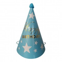 Колпак праздничный  Happy Birthday 20см