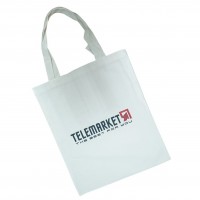 Geanta alba Shop 35x42 cm + logo