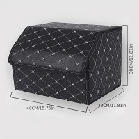 Органайзер складной для багажника авто из эко кожи, 40x30x30 см