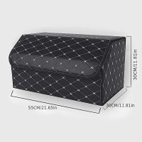 Органайзер складной для багажника авто из эко кожи, 55x30x30 см