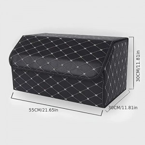 Органайзер складной для багажника авто из эко кожи, 55x30x30 см