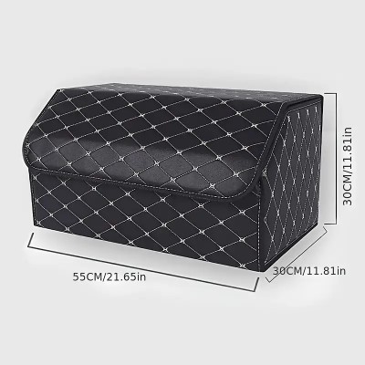 Органайзер складной для багажника авто из эко кожи, 55x30x30 см