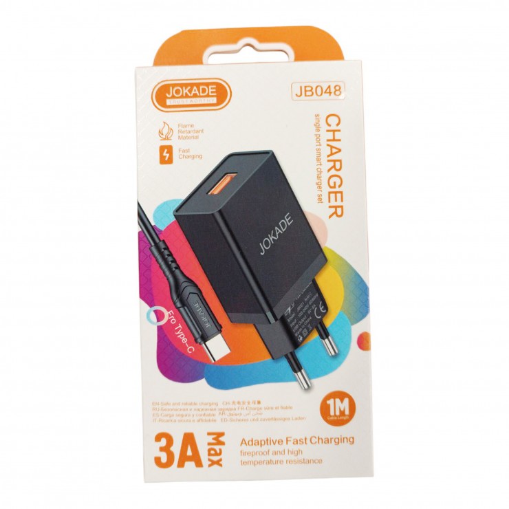 Adapter si cablu Fast Charger Type-C JB048