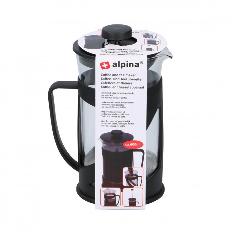 Ceainic pentru infuzie ceai / cafea 600ml Alpina