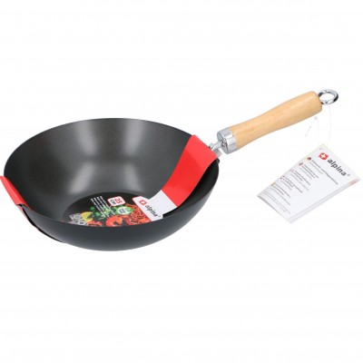 Сковорода WOK с деревянной ручкой 25х7 cm Alpina