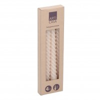 Luminari Decorative spirale 4 buc 7x2x25cm 180gr Crème Articasa