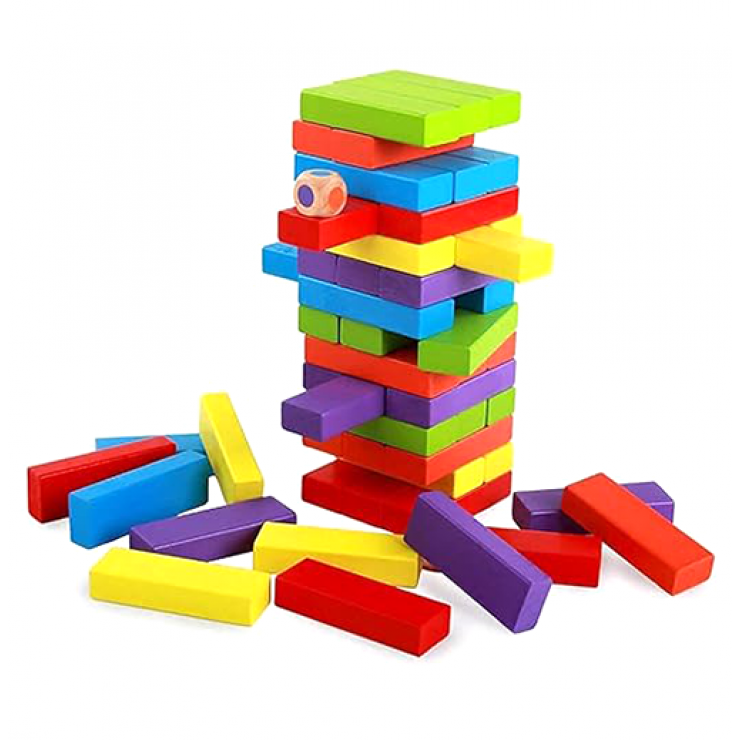 Развивающая игра Jenga / дерево / 54 детали / 3+