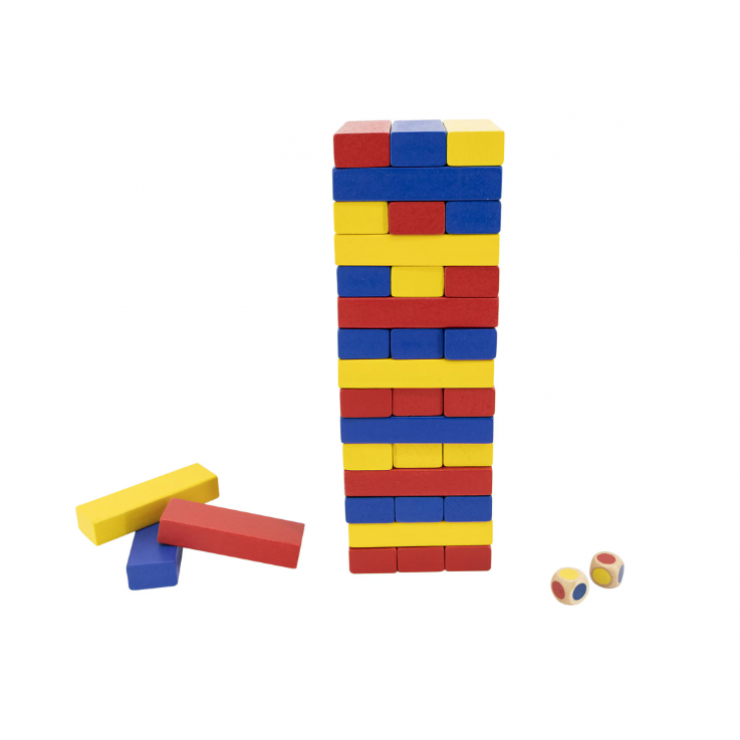 Развивающая игра Jenga / дерево / 54 детали / 3+