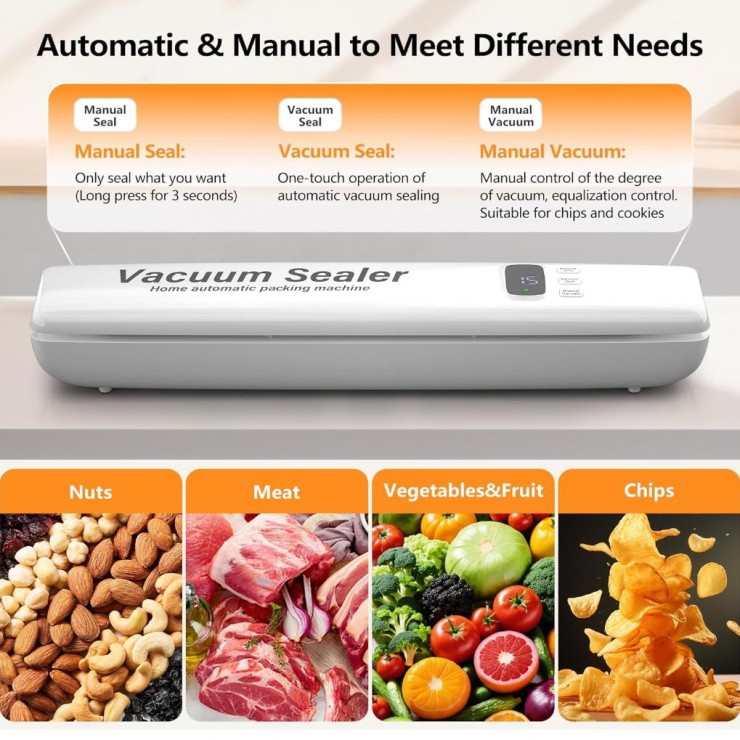 Вакууматор для продуктов Vacuum Sealer automatic