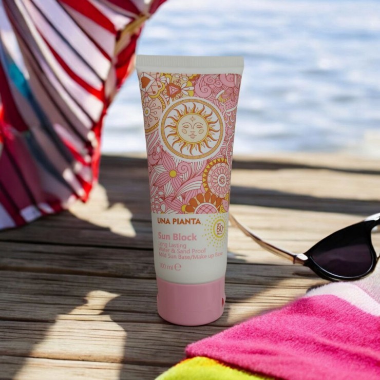 Crema de protectie solara UNA PIANTA, SPF 80, PA +++, B3, 100ml