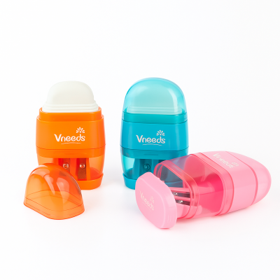 Точилка для карандашей и ластиком, Vneeds V1304