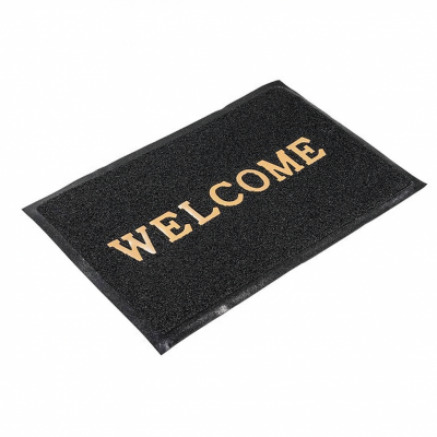 Covoraș pentru ușa de intrare Welcome 40x60 cm, negru.