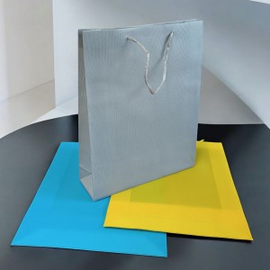 Пакет подарочный PVC однотонный 34х26х8см