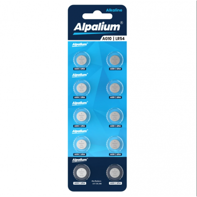 Батарейка ALPALIUM, alcaline, LR54 / AG10, 1шт