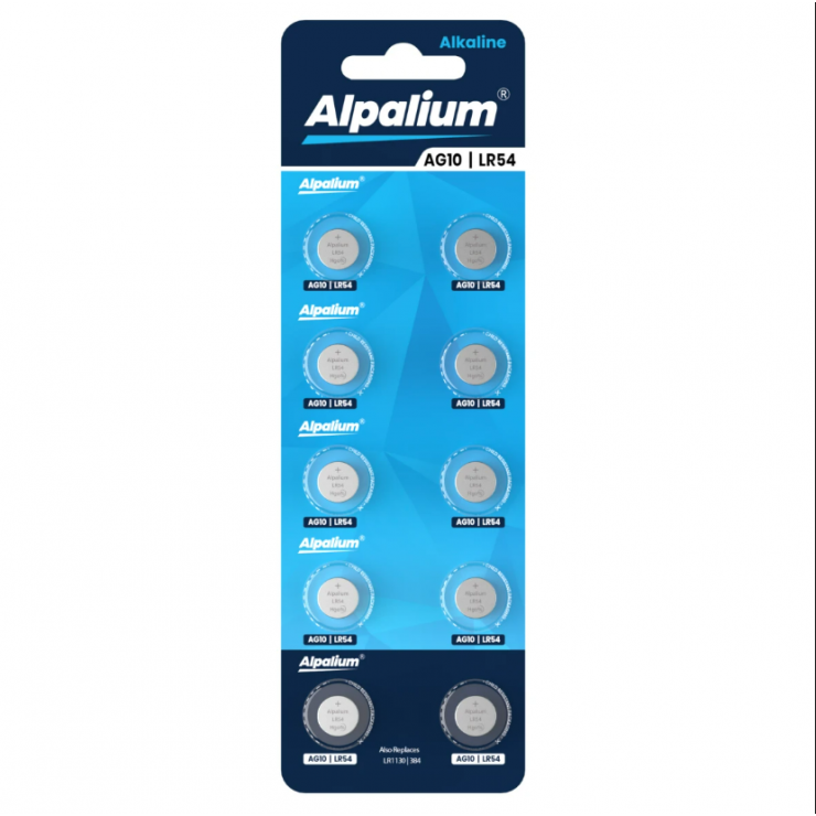 Батарейка ALPALIUM, alcaline, LR54 / AG10, 1шт