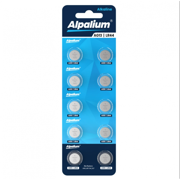 Батарейка ALPALIUM, alcaline, LR44 / AG13