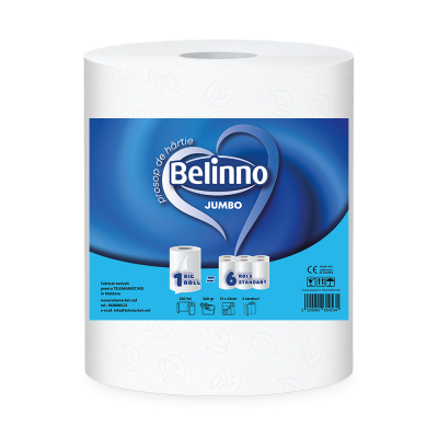 Полотенце бумажное Belinno Jumbo, 2 слоя