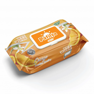 Салфетки влажные Pafilya, Orange, 120 шт