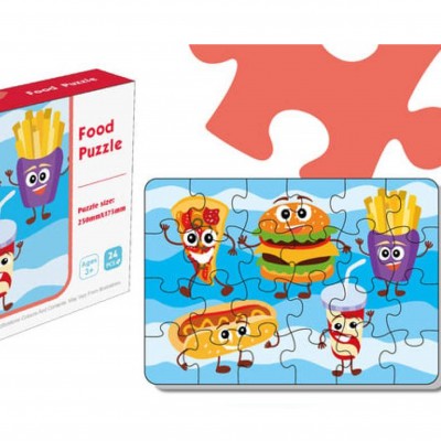 Пазлы Food (еда), 24 элементов, 3+