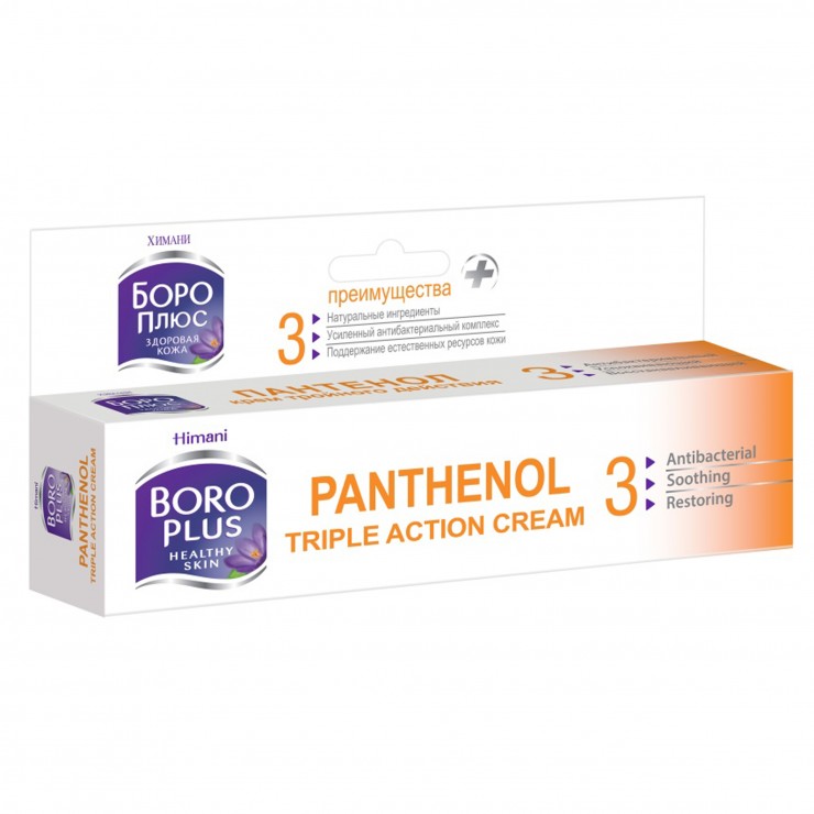 Crema Boro Plus, Panthenol cu actiune tripla, 35 ml