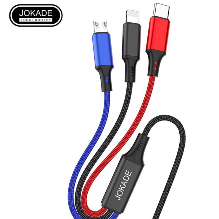 Кабель Jokade  JA012 3in1, 1,2m