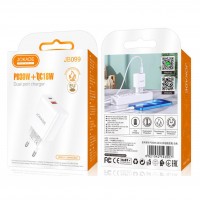 Адаптер зарядки Jokade  PD30W + QC18W JB099