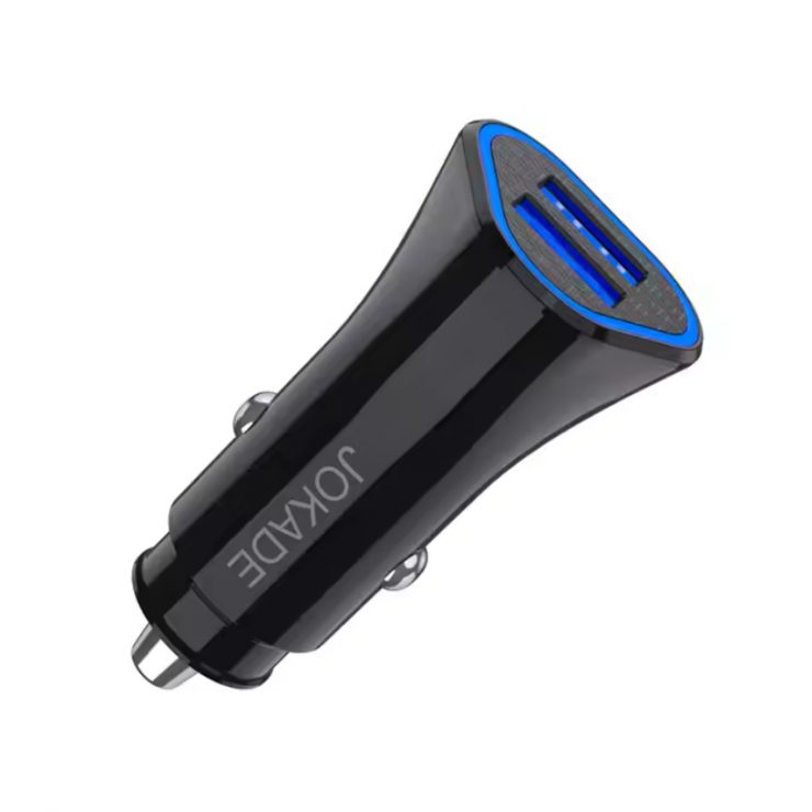 Авто адаптер Jokade JH-005, LED, Dual USB, 3,4A