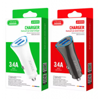 Авто адаптер Jokade JH-005, LED, Dual USB, 3,4A
