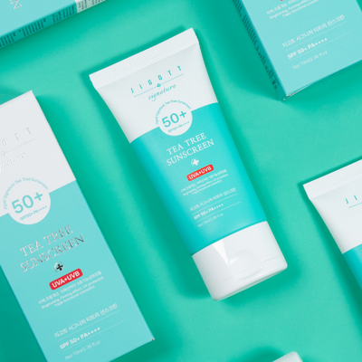 Солнцезащитный крем JIGOTT, с чайным деревом Signature Tea Tree Sunscreen SPF50+ 70 ml