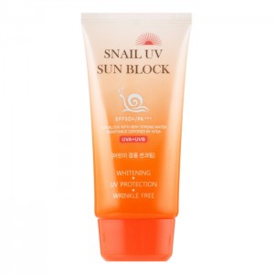 Крем солнцезащитный JIGOTT, с муцином улитки SPF 50+ 70мл