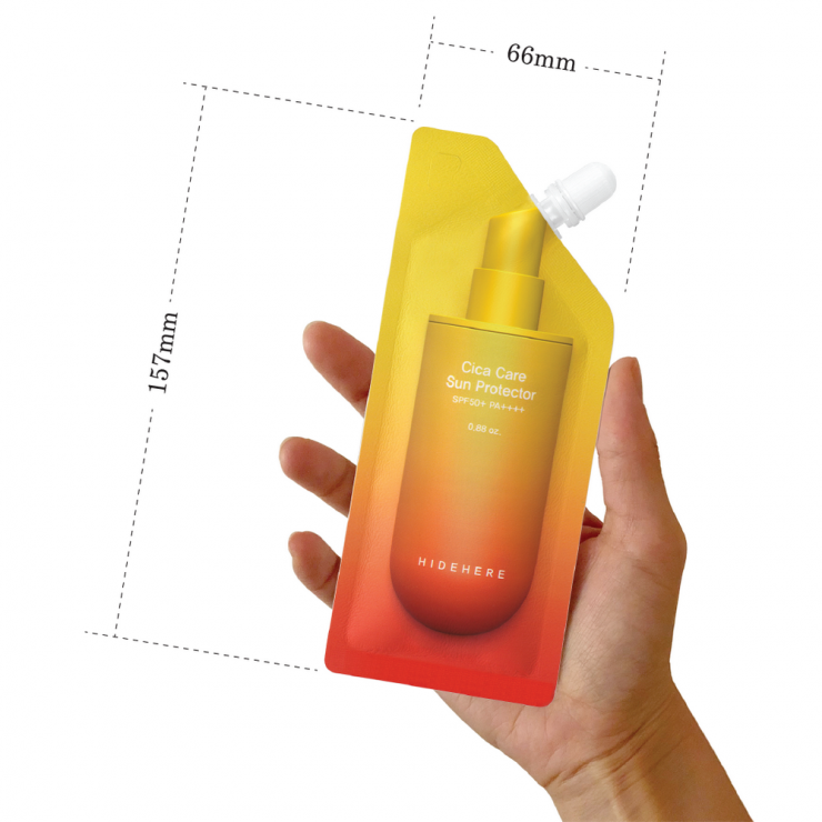 Солнцезащитный крем для лица Hidehere с центеллой Cica Care Sun Protector SPF50+ PA++++