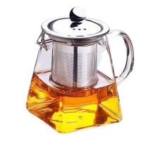 Чайник с заварником U.TE, стеклянный, огнеупорный, 550ml