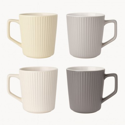 Кружка керамическая Steven.H 370мл, 4шт в наборе Кружка керамическая Steven.H 370мл, 4шт в наборе