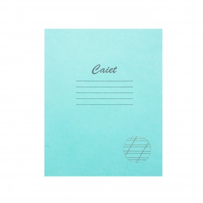 Caiet coperta verde / 12foi / linia oblica / 0,5сm