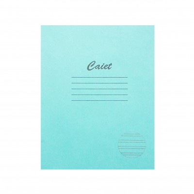 Caiet coperta verde 12foi / linia ingusta 0,5сm