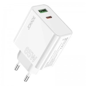 Адаптер быстр. зарядки Dual port JOKADE 65W JB045