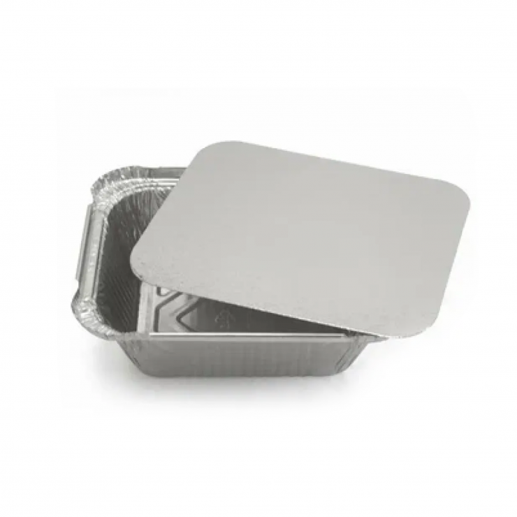 Caserola de aluminiu cu capac N1 / 430ml / 5 buc