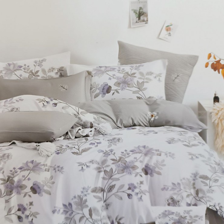 Set lenjerie de pat Colorful Home / Satin / Euro