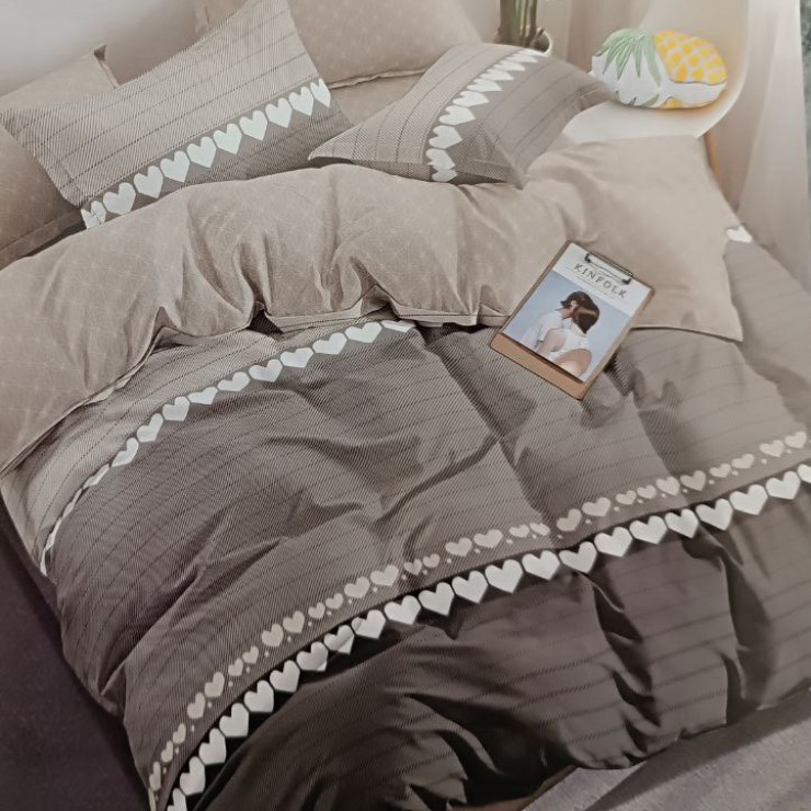 Set lenjerie de pat Colorful Home / Satin / Euro